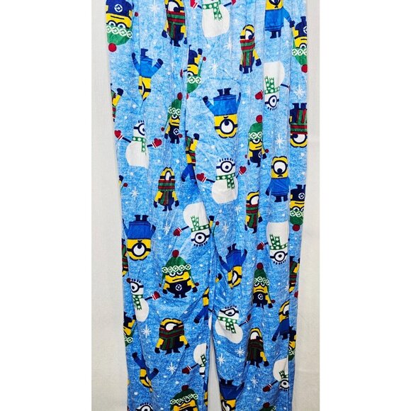 Illumination Presents Men's Minions Print Blue Pajama Lounge Pants Medium - Picture 5 of 7